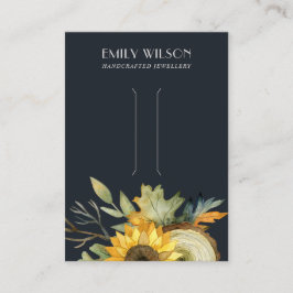 CARTÃO DE VISITA EXIBIÇÃO DO CLIP DO CABELO DA MADEIRA DO OUTONO DO