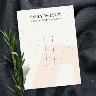 CARTÃO DE VISITA EXIBIÇÃO DO COPO DO CABELO ABSTRATO CERAMIC BLUS