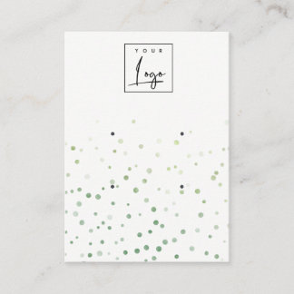 Cartão De Visita Exibição do Earração do Logotipo do Confetti 2 Ver