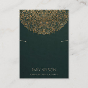 CARTÃO DE VISITA EXIBIÇÃO DO GREEN CLASSIC DOURADO ORNAMENTADO MA