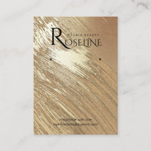 Cartão De Visita Exibição do Lâmpago dourado do Logotipo da Cor de 