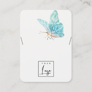 Cartão De Visita Exibição do Logotipo da Borboleta Azul-Ácula Dr