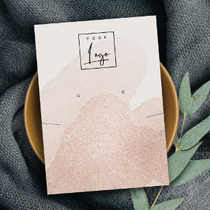 Cartão De Visita Exibição do Logotipo do Colar de Colar com Glitt