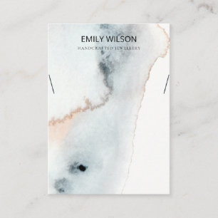 CARTÃO DE VISITA EXIBIÇÃO DO NECKLACE DE ONDAS DE ÁGUA DOURADA A