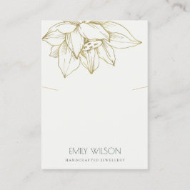 CARTÃO DE VISITA EXIBIÇÃO DO NECKLACE SIMPLES DE LOTUS DA CINZA ELE