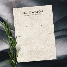 CARTÃO DE VISITA EXIBIÇÃO RUSTICA DE ANDAMENTO BRANCO DO NECKLACE S