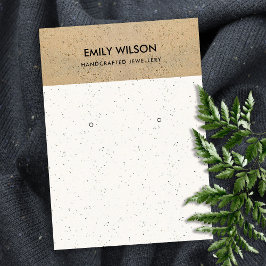 CARTÃO DE VISITA EXIBIÇÃO RUSTICA DE TERRACOTA CERÂMICA