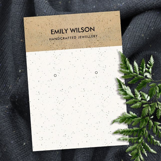 CARTÃO DE VISITA EXIBIÇÃO RUSTICA DE TERRACOTA CERÂMICA (Criador carregado)