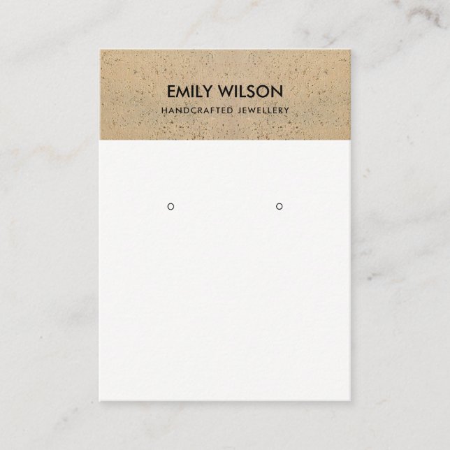 CARTÃO DE VISITA EXIBIÇÃO RUSTICA DE TERRACOTA CERÂMICA (Frente)