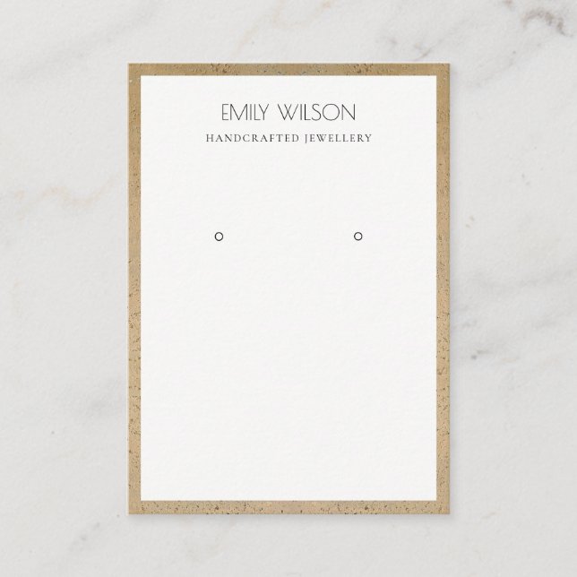 CARTÃO DE VISITA EXIBIÇÃO RUSTIÇA DE TERRACOTTA (Frente)