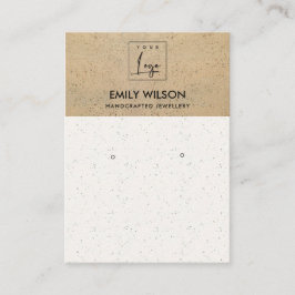 CARTÃO DE VISITA EXIBIÇÃO RUSTIÇA DO LOGOTIPO TERRACOTTA