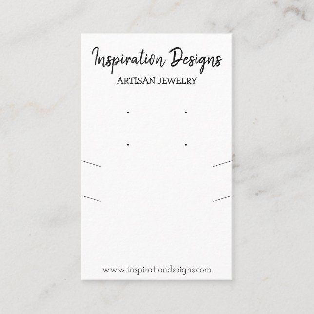 Cartão De Visita Exibição Simples do Retentor de Colar com Vários C (Frente)