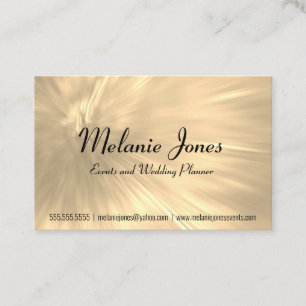 Cartão De Visita Explosão Dourada clara