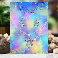 Expositor de Colar e Brinco Holográfico Iridescent