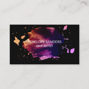 Cartão De Visita Express escovado Fundo Preto