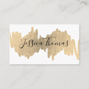 Cartão De Visita Expressão elegante (ouro metálico)