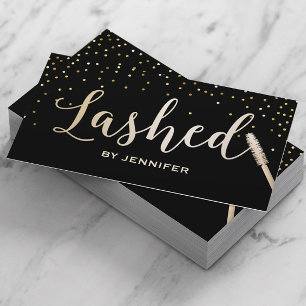 Cartão De Visita Extensão de Confetti Eyelash de Confetti Eyelash d