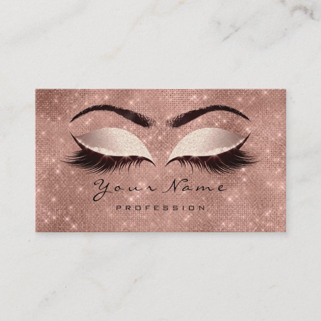 Cartão De Visita Extensão de Lâmpadas de Artista de Maqueamento da  (Frente)