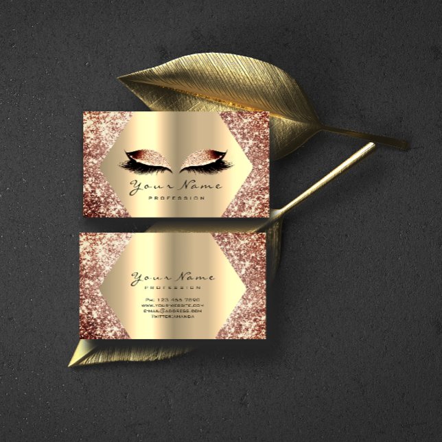 Cartão De Visita Extensões de Lashes de Artista de Maquiagem Litter (Criador carregado)