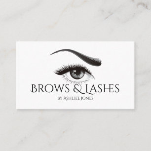 Cartão De Visita Extensões de Microblading e Eyelash Salon