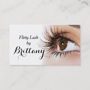 Cartão De Visita Extensões de Traços Oculares Maquietam Cosmetólogo