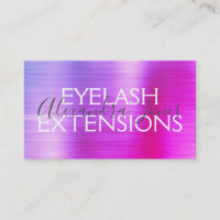Extensões Eyelash Metálicas Púrpuras, Rosa, Brutas