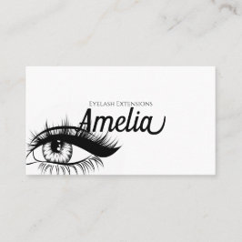 Cartão De Visita Extensões Eyelash Profissionais e Microblading