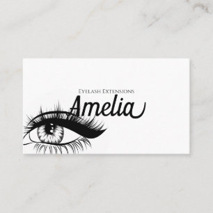 Cartão De Visita Extensões Eyelash Profissionais e Microblading