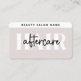 Cartão De Visita Extensões modernas e simples de cabelo após tratam