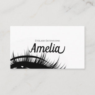Cartão De Visita Extensões Profissionais de Cílios & Microblading