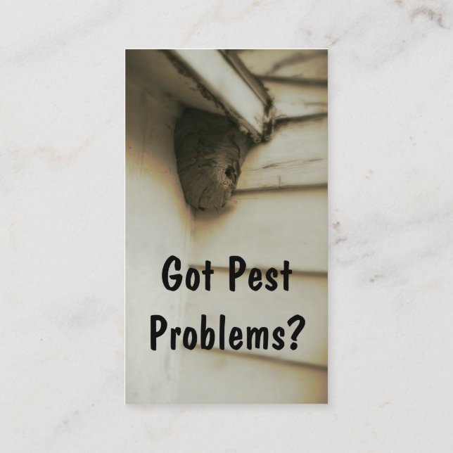 Cartão De Visita Exterminador de controle de pragas (Verso)