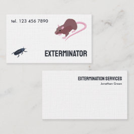 Cartão De Visita Exterminador de Pest Rodent