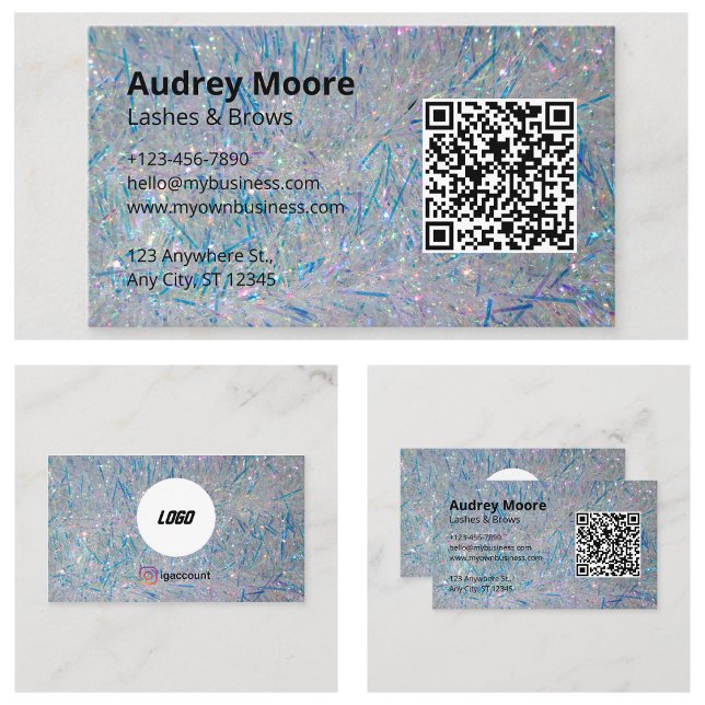 Cartão De Visita Eyelash Brows Lash Tech (Eyelash Brows Lash Tech Business Card
)