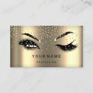 Cartão De Visita Eyelash Brows Microblade. QR CODE Logótipo Faux Do