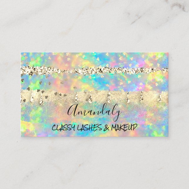 Cartão De Visita Eyelash Cosmético de Maqueamento Profissional SPA (Frente)