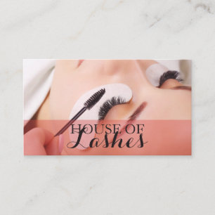 Cartão De Visita Eyelash Extensions Beauty Salon    SpaBusiness Car