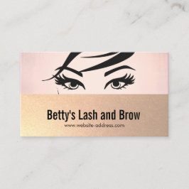 Cartão De Visita Eyelash Extensões e Salão Especialista em Cores