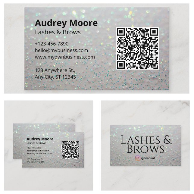 Cartão De Visita Eyelash sofisticado (Sophisticated Eyelash Business Card
)
