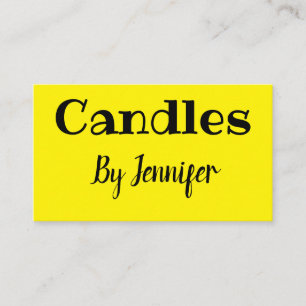 Cartão De Visita fabricante de velas personalizadas minimalistas si