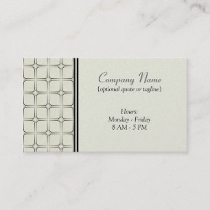 Cartão de visita fabuloso retro, marfim