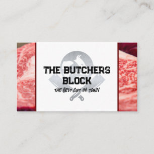 Cartão De Visita Faca do Butchers   Bife