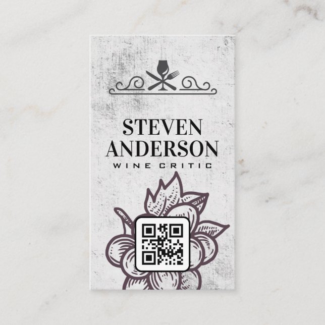 Cartão De Visita Faca do Forno de Vidro do Vinho (Frente)