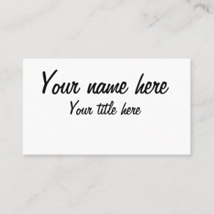 Cartão De Visita faça o seu