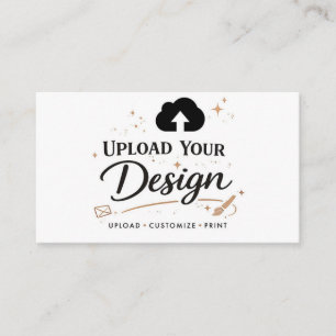 Cartão De Visita Faça o Upload da Marca do Seu Design