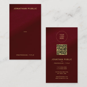 Cartão De Visita Faça o Upload do Logotipo Aqui Código QR Personali