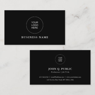Cartão De Visita Faça o Upload Personalizado do Logotipo da Sua Emp