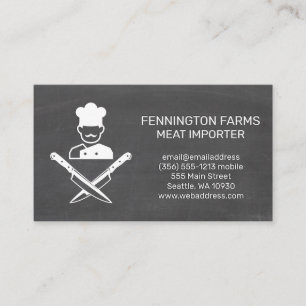 Cartão De Visita Facas Cruzadas Fundo do quadro