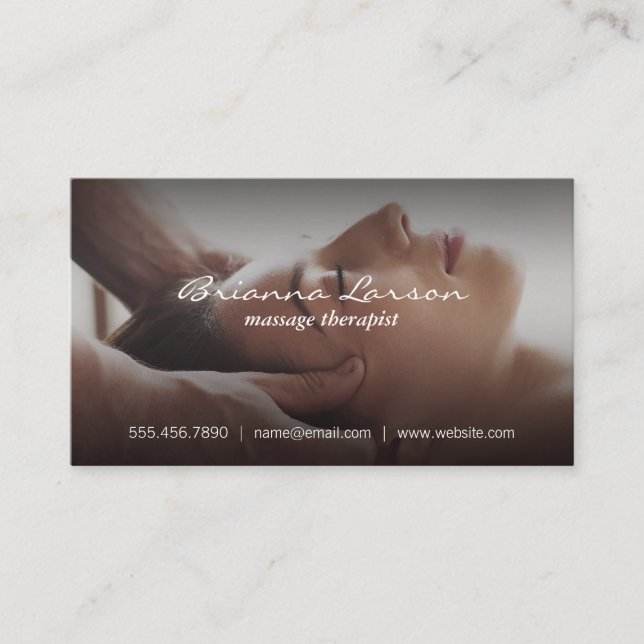 Cartão De Visita Face Massage | Spa (Frente)