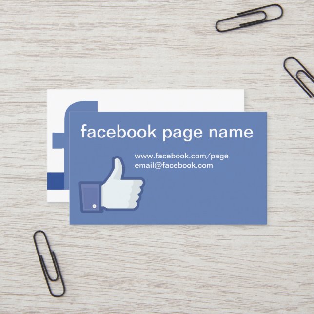Cartão De Visita Facebook CC0059 Business Card (Frente/Verso In Situ)