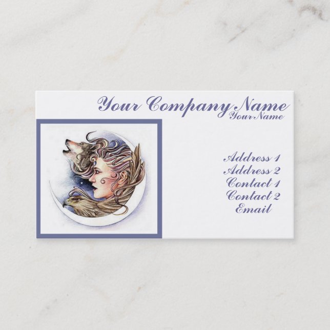 Cartão De Visita Fada da terra (Frente)